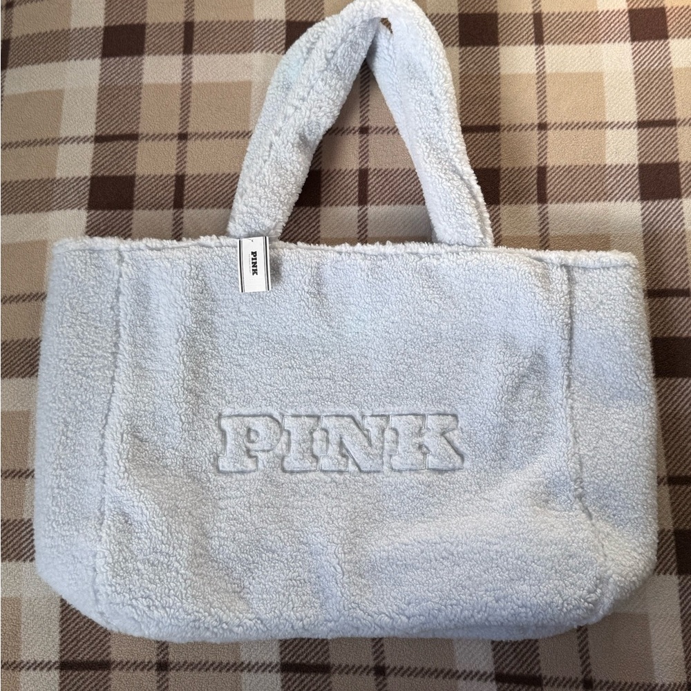 PINK Sherpa Tote